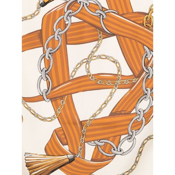 Celine Women Printed Silk Foulard - Picture 2 of 3